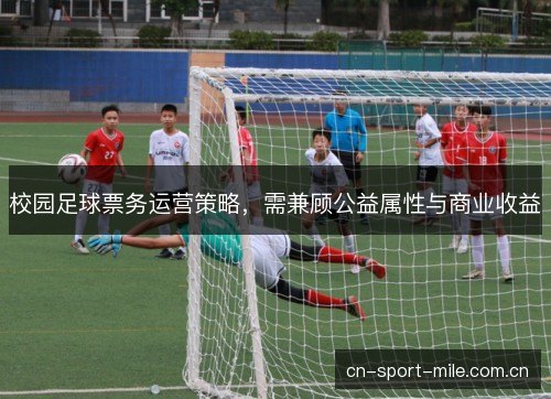 校园足球票务运营策略，需兼顾公益属性与商业收益